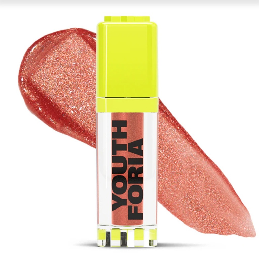 New YouthForia DEWY GLOSS Nourishing and Hydrating Lip Gloss; color Play w/ Fire